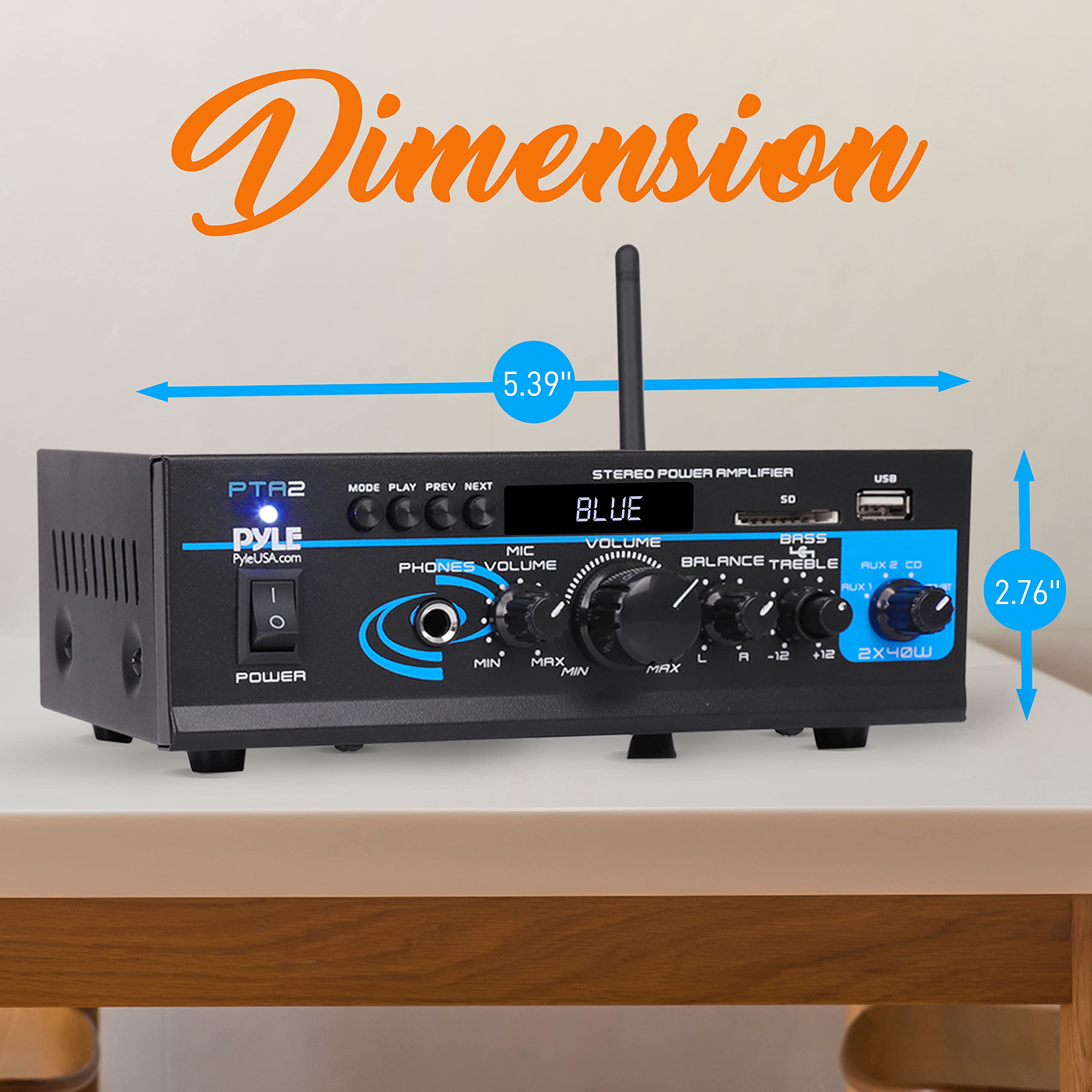 Amazon.com: Pyle Home Audio Power Amplifier System - 2X40W